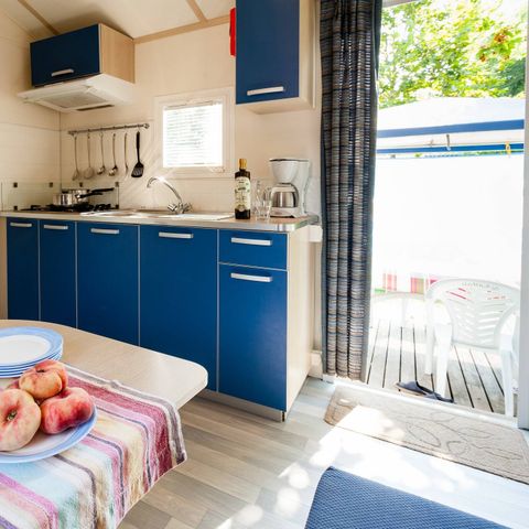 Mobilheim 6 Personen - Mobilheim | Classic | 3 Schlafz. | 6 Pers. | Einfache Terrasse | Klima.