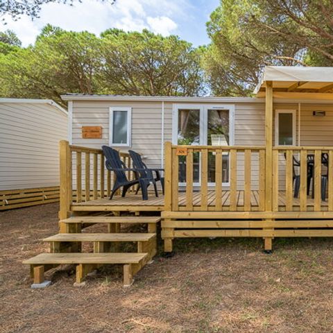 Mobilheim 6 personen - Mobilheim | Premium Azure | 3 Zi. | 6 Pers. | Erhöhte Terrasse | Clim.