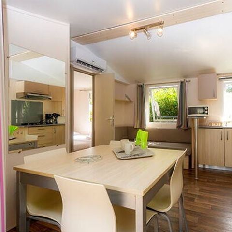 Mobilheim 6 Personen - Mobilheim | Classic | 3 Schlafz. | 6 Pers. | Erhöhte Terrasse | Klima.