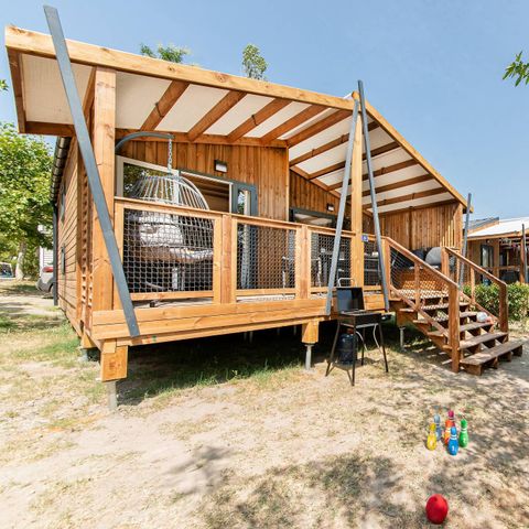 Mobilheim 6 Personen - Chalet | Ultimate Plus | 3 Zi. | 6 Pers. | Klimaanlage | TV