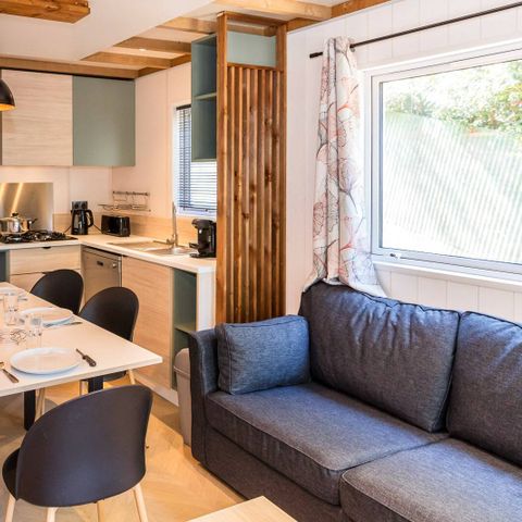 Mobilheim 6 Personen - Chalet | Ultimate Plus | 3 Zi. | 6 Pers. | Klimaanlage | TV