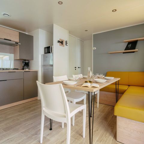Mobilheim 6 Personen - Mobilheim | Premium | 3 Zi. | 6 Pers. | Erhöhte Terrasse | Klima.