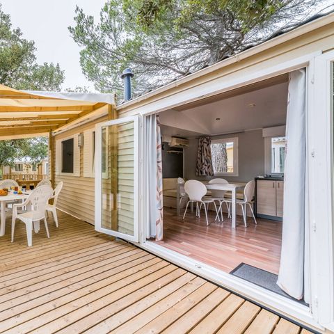 Mobilheim 6 Personen - Mobilheim | Premium | 3 Zi. | 6 Pers. | Erhöhte Terrasse | Klima.