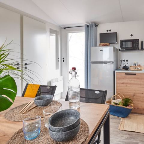 Mobilheim 6 Personen - Cottage 3 Zimmer (Klimaanlage, TV, Geschirrspüler)