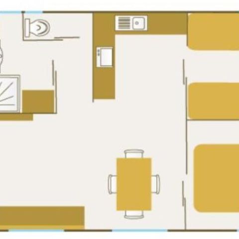 Chalet 5 Personen - KOMFORT KIRSCHE