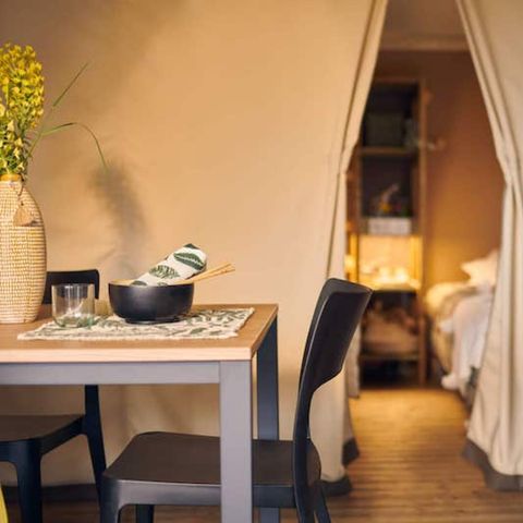 Safarizelt 4 Personen - Jungle Lodge 2Zi - Bad