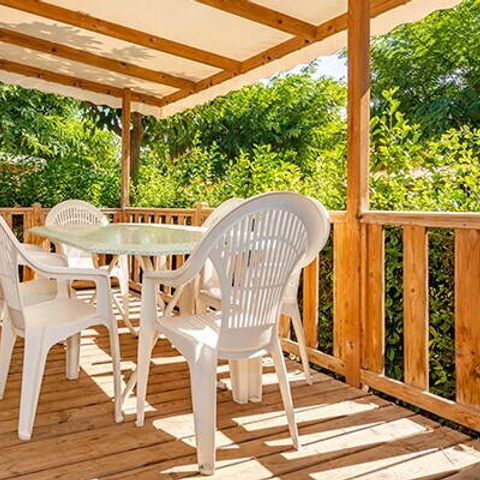 Mobilheim 6 Personen - Mobilheim | Comfort | 3 Zi. | 6 Pers. | Erhöhte Terrasse | Clim.