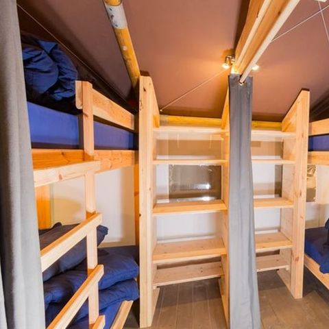 Safarizelt 5 personen - Safarizelt Sunset + Sanitäranlagen + Klimaanlage (6P)