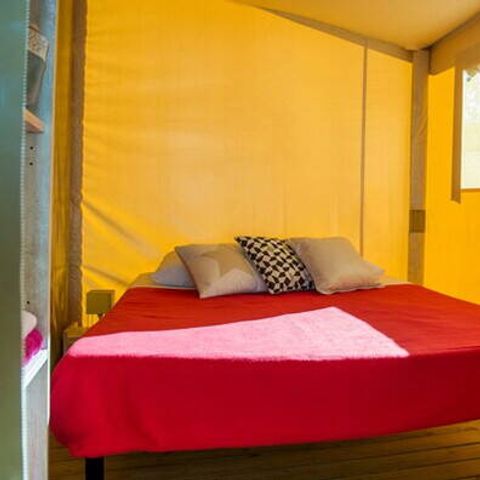 Safarizelt 5 Personen - Eco Lodge Zelt | 2 Schlafz. | 4/5 Pers. | Einfache Terrasse