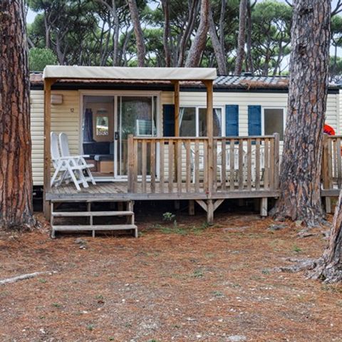 Mobilheim 4 personen - Classic | 2 Zi. | 4 Pers. | Erhöhte Terrasse | Klimaanlage | TV