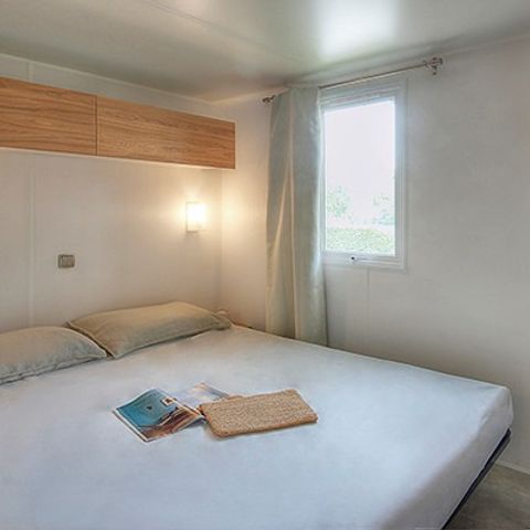 Mobilheim 2 Personen - Comfort | 1 Zi. | 2 Pers. | Erhöhte Terrasse | Klima | TV