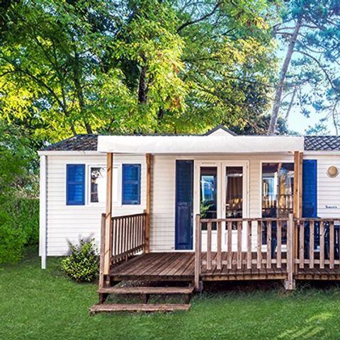 Mobilheim 6 personen - Comfort | 3 Zi. | 6 Pers. | Erhöhte Terrasse | Klimaanlage | TV