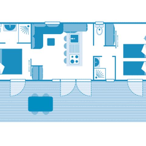 Mobilheim 5 Personen - Cottage 5p 2ch ****
