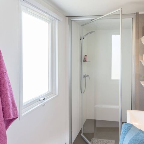 Mobilheim 6 Personen - Premium | 3 Schlafz. | 6 Pers. | Lounge Terrasse | Klimaanlage
