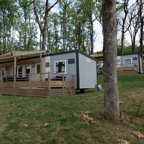 Mobilheim 8 Personen - Premium | 3 Zi. | 6/8 Pers. | Erhöhte Terrasse | Klimaanlage