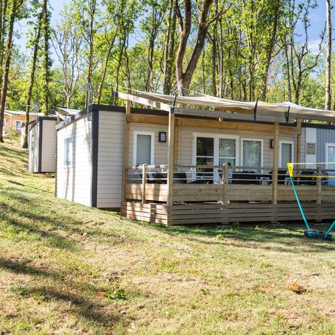 Mobilheim 8 Personen - Premium | 3 Zi. | 6/8 Pers. | Erhöhte Terrasse | Klimaanlage