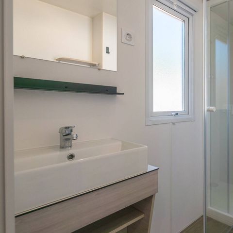 Mobilheim 8 Personen - Mobilheim | Classic | 3 Schlafz. | 6/8 Pers. | Erhöhte, nicht überdachte Terrasse | 2 Bäder | Klim.