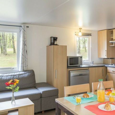 Mobilheim 6 personen - Premium 3 Schlafzimmer 2 Bäder Lounge ohne TV