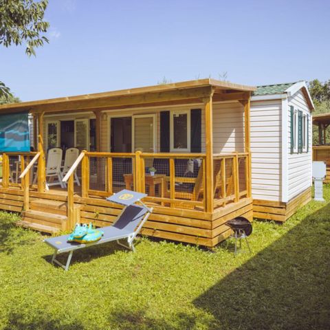 Mobilheim 6 personen - Comfort Plus mit 3 Schlafzimmern und Lounge