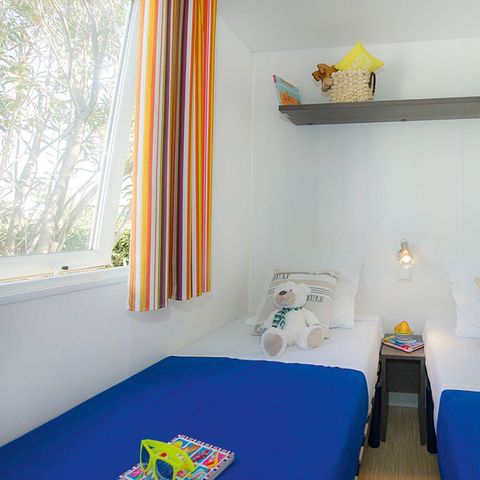 Mobilheim 6 Personen - Classic | 3 Schlafz. | 6 Pers. | Erhöhte Terrasse