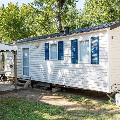 Bungalow 4 Personen - Mobilheim | Classic | 2 Zi. | 4 Pers. | Einfache Terrasse