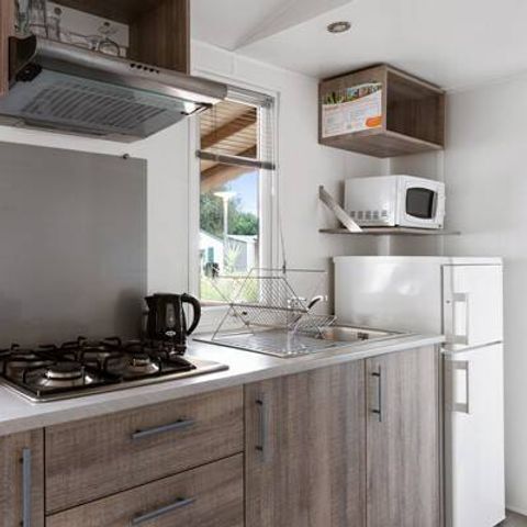 Bungalow 4 Personen - Mobilheim | Classic | 2 Zi. | 4 Pers. | Einfache Terrasse