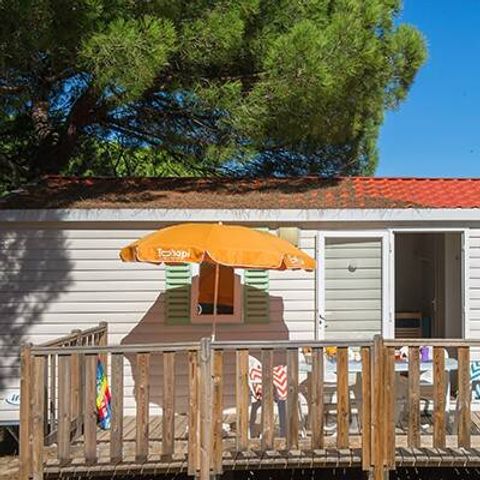 Mobilheim 8 Personen - Mobilheim | Classic | 3 Schlafz. | 6/8 Pers. | Erhöhte, nicht überdachte Terrasse | Klima.