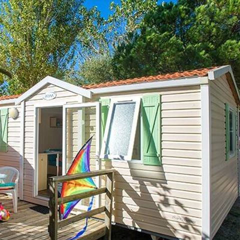 Mobilheim 8 Personen - Mobilheim | Classic | 3 Schlafz. | 6/8 Pers. | Erhöhte, nicht überdachte Terrasse | Klima.