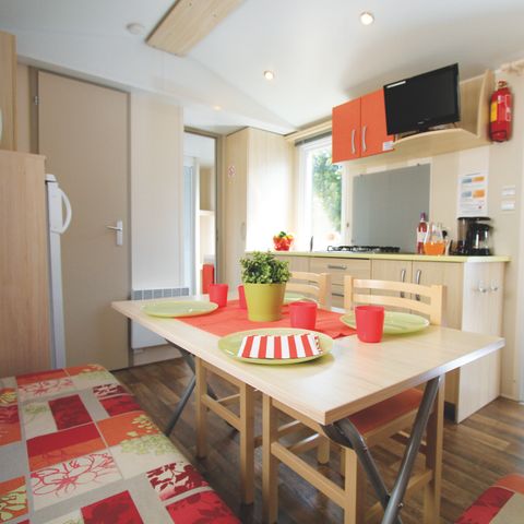 Mobilheim 6 Personen - 2 Schlafzimmer - TV