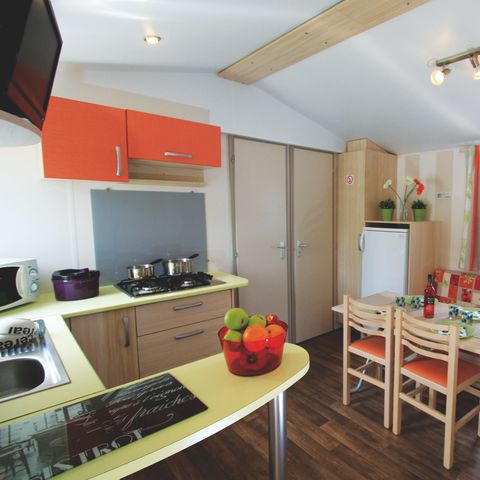 Mobilheim 6 Personen - 2 Schlafzimmer - TV