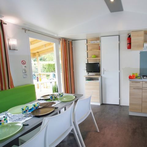 Mobilheim 6 Personen - 3 Schlafzimmer - TV