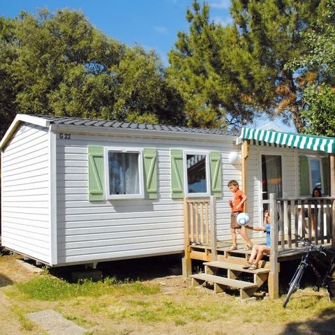 Mobilheim 6 Personen - 3 Schlafzimmer - TV