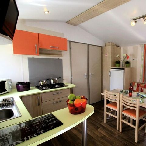 Mobilheim 6 personen - 3 Zimmer für 6 Personen + TV
