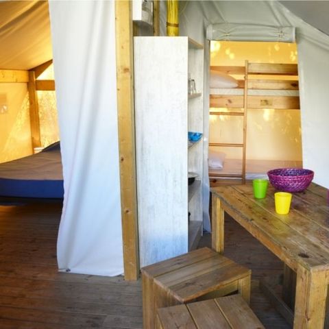 Bungalowzelt 4 Personen - Bungalow Junior 2 Zimmer 4 Personen 17m²