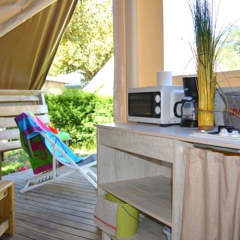 Bungalowzelt 4 Personen - Bungalow Junior 2 Zimmer 4 Personen 17m²
