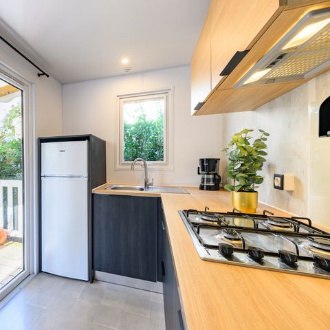 Mobilheim 5 Personen - COTTAGE CONFORT 2 Zimmer 4/5 Pers. - 30m2 - überdachte Terrasse