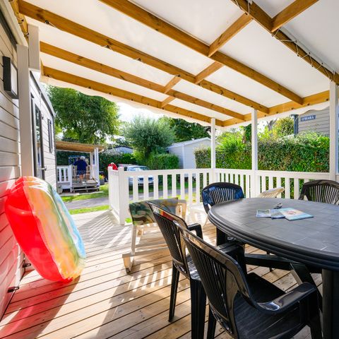 Mobilheim 5 Personen - COTTAGE CONFORT 2 Zimmer 4/5 Pers. - 30m2 - überdachte Terrasse