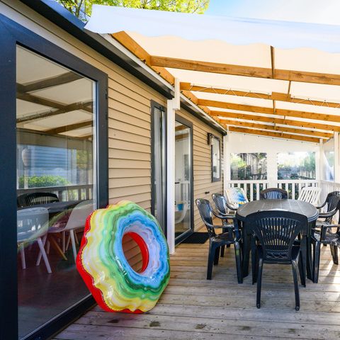 Mobilheim 6 Personen - SIGNATURE PRESTIGE 3 Zi. 6 Pers. - 36m2 - überdachte Terrasse 6 pers.