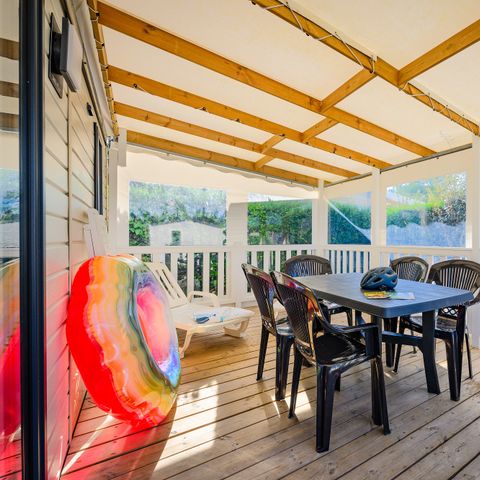 Mobilheim 4 Personen - SIGNATURE PRESTIGE 2 Zimmer 4 Pers. - 34m2 - überdachte Terrasse