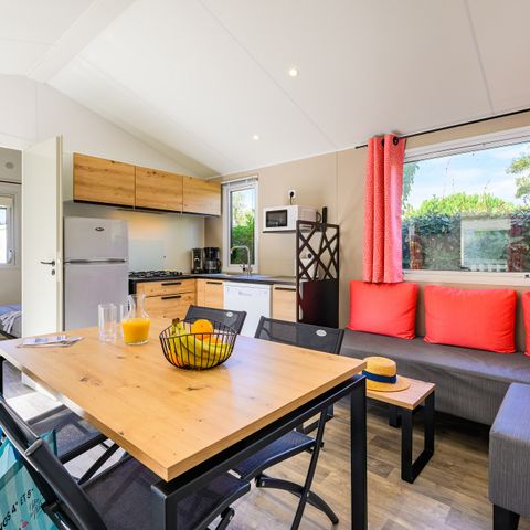 Mobilheim 4 Personen - SIGNATURE PRESTIGE 2 Zimmer 4 Pers. - 34m2 - überdachte Terrasse