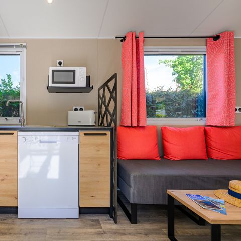Mobilheim 4 Personen - SIGNATURE PRESTIGE 2 Zimmer 4 Pers. - 34m2 - überdachte Terrasse