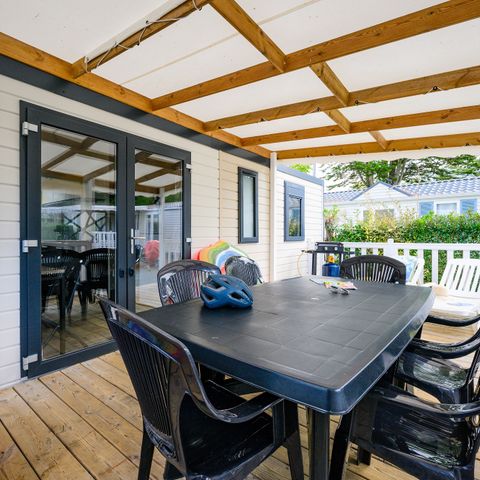 Mobilheim 8 Personen - SIGNATURE PRESTIGE 4 Zi. 8 Pers. - 40m2 - überdachte Terrasse