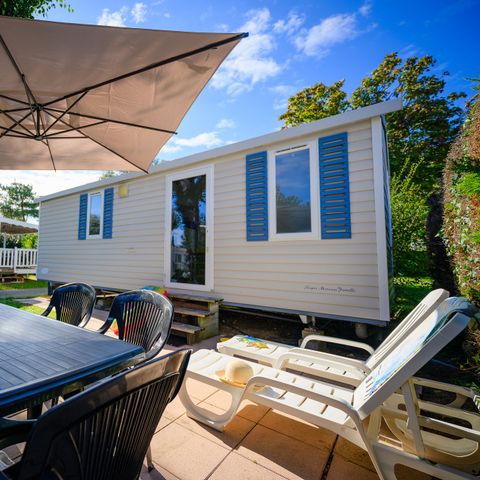 Mobilheim 4 Personen - D/ LOISIR CONFORT 2 Zimmer 4 Pers. - 25m2 - Terrasse Sonnenschirm 4 Pers.