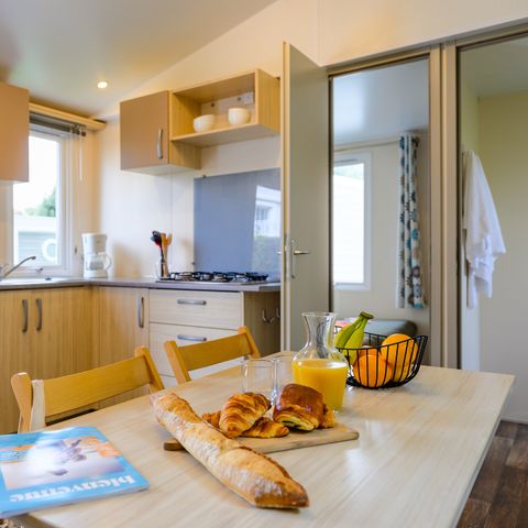 Mobilheim 4 Personen - D/ LOISIR CONFORT 2 Zimmer 4 Pers. - 25m2 - Terrasse Sonnenschirm 4 Pers.