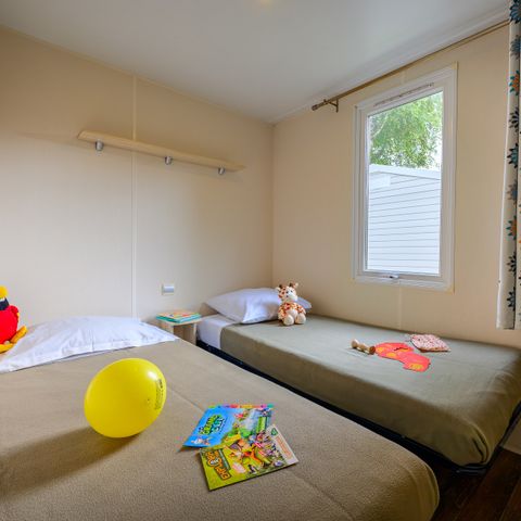 Mobilheim 4 Personen - D/ LOISIR CONFORT 2 Zimmer 4 Pers. - 25m2 - Terrasse Sonnenschirm 4 Pers.