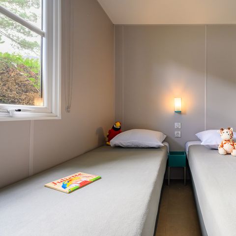 Mobilheim 6 Personen - D/ COTTAGE CONFORT 3 Zimmer 6 Pers. - 35m2 - überdachte Terrasse