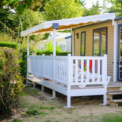 Mobilheim 6 Personen - D/ COTTAGE CONFORT 3 Zimmer 6 Pers. - 35m2 - überdachte Terrasse