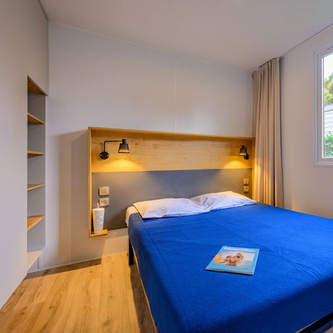 Mobilheim 6 Personen - COTTAGE CONFORT 3 Schlafz. 6 Pers. - 35m2 - Terrasse Sonnenschirm
