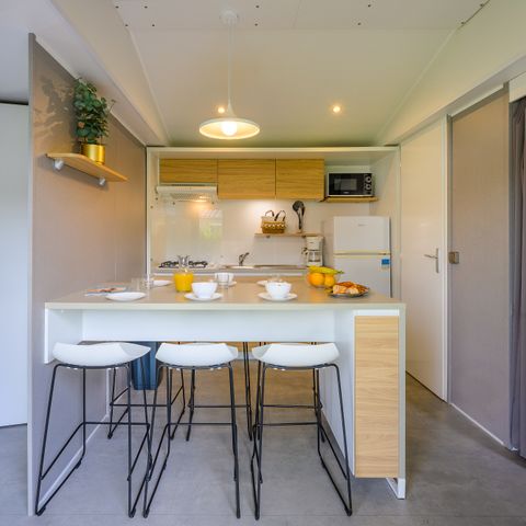 Mobilheim 5 Personen - COTTAGE CONFORT 2 Zimmer 4/5 Pers. - 30m2 - Terrasse Sonnenschirm 5 Pers.