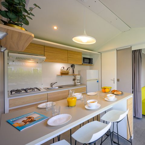 Mobilheim 5 Personen - COTTAGE CONFORT 2 Zimmer 4/5 Pers. - 30m2 - Terrasse Sonnenschirm 5 Pers.